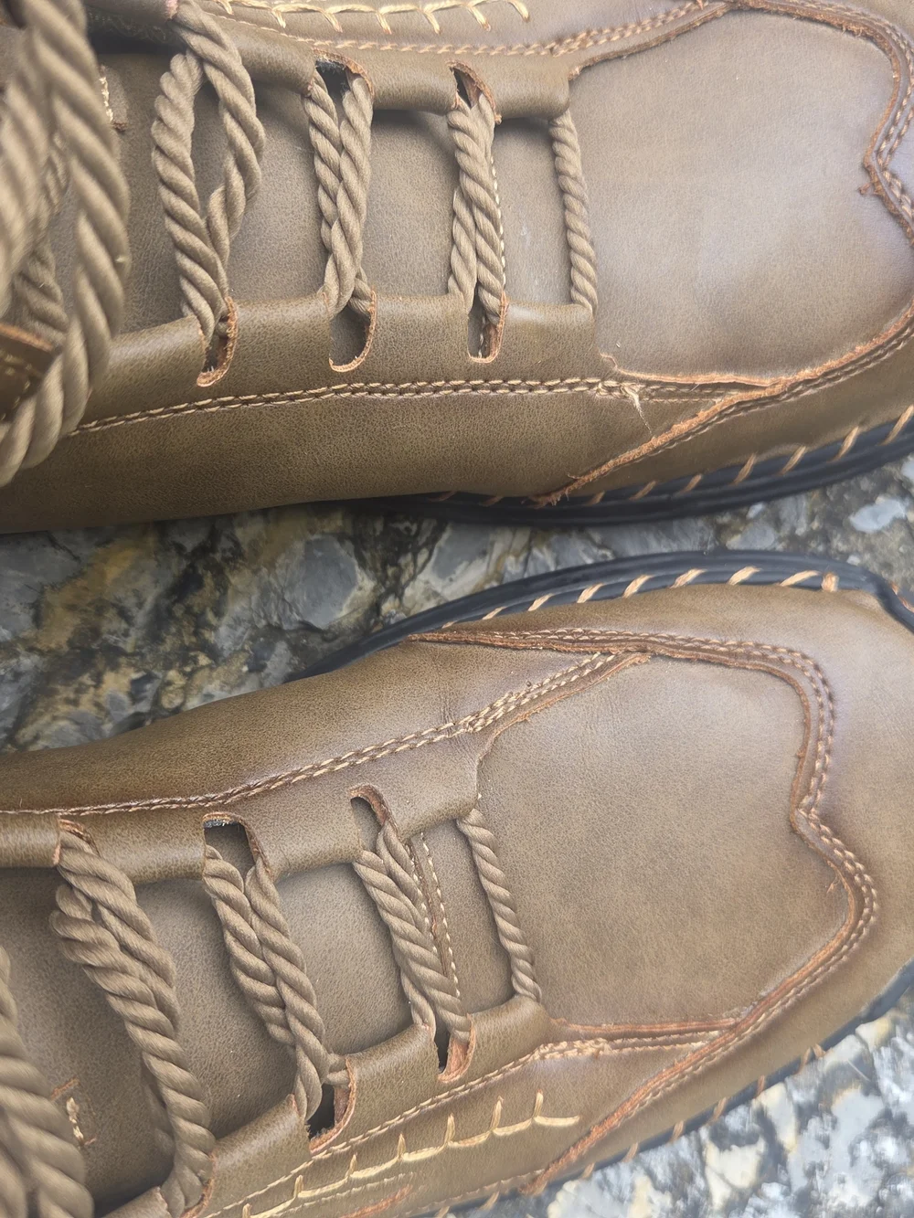 Salomon Brown/Tan Men's Outdoor Lace-Up Boots
